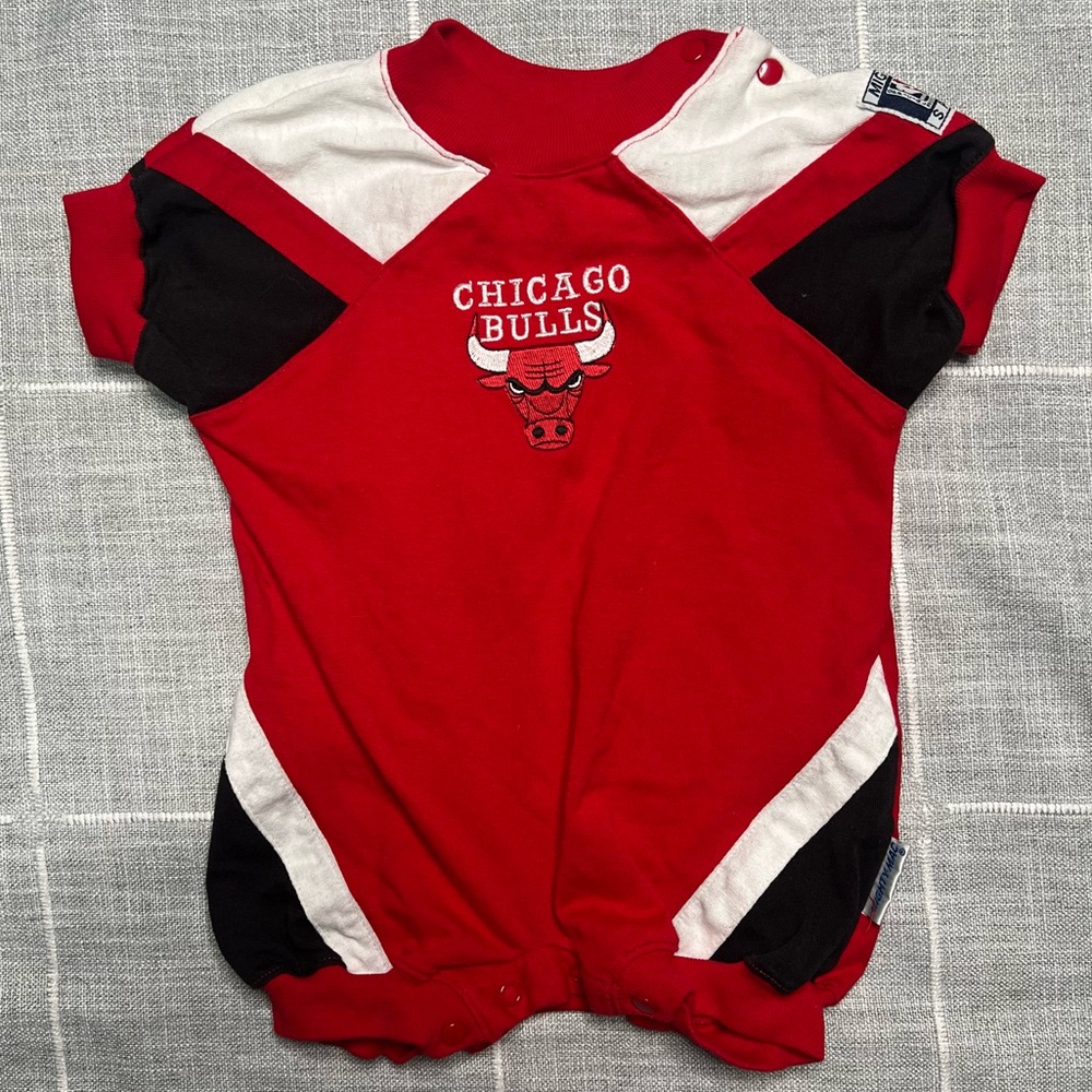 Mighty Mac Sports Vintage 90s‎ 3-6 Months Baby Romper NBA Basketball Boys